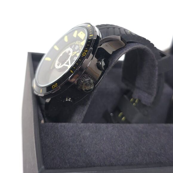 SO & CO NY New Mens Watch Analog Digital Black Yellow Sport 100M Water Resistant main image 9